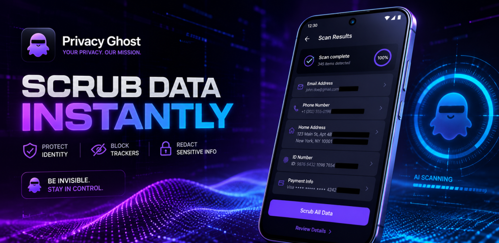 PrivacyGhost: AI Data Scrubber