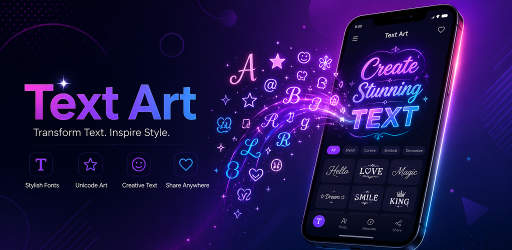 Text Art: Cool Fonts & Emojis