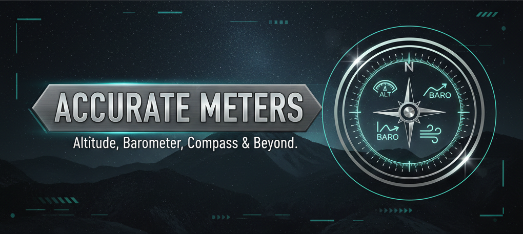 Accu Meters: Altimeter, Barometer, Compass and Weather